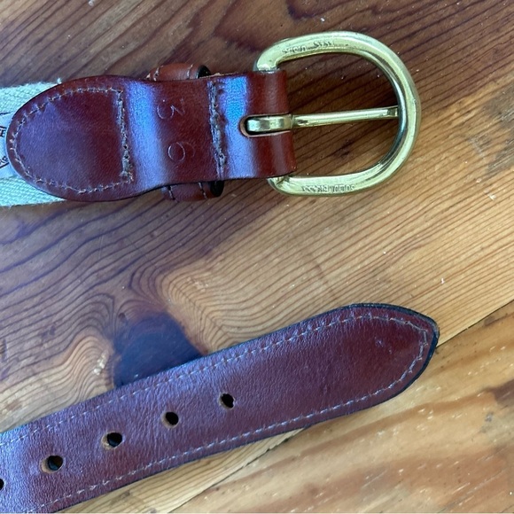 Barrons Hunter Belt Size 36 Hawks Ridge Golf Club Embroidered Green Leather - Picture 9 of 9